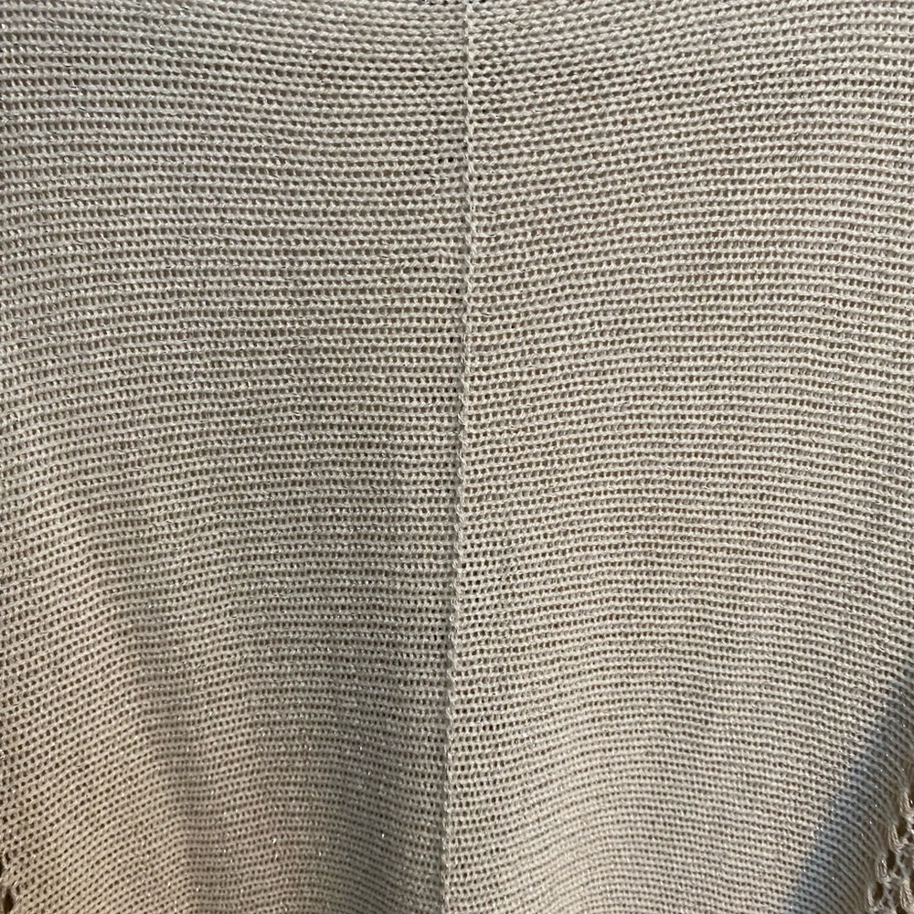 NWT Womens Venti6 Sweater. Silvery Ecru. Large. Peek-through. - Picture 6 of 6
